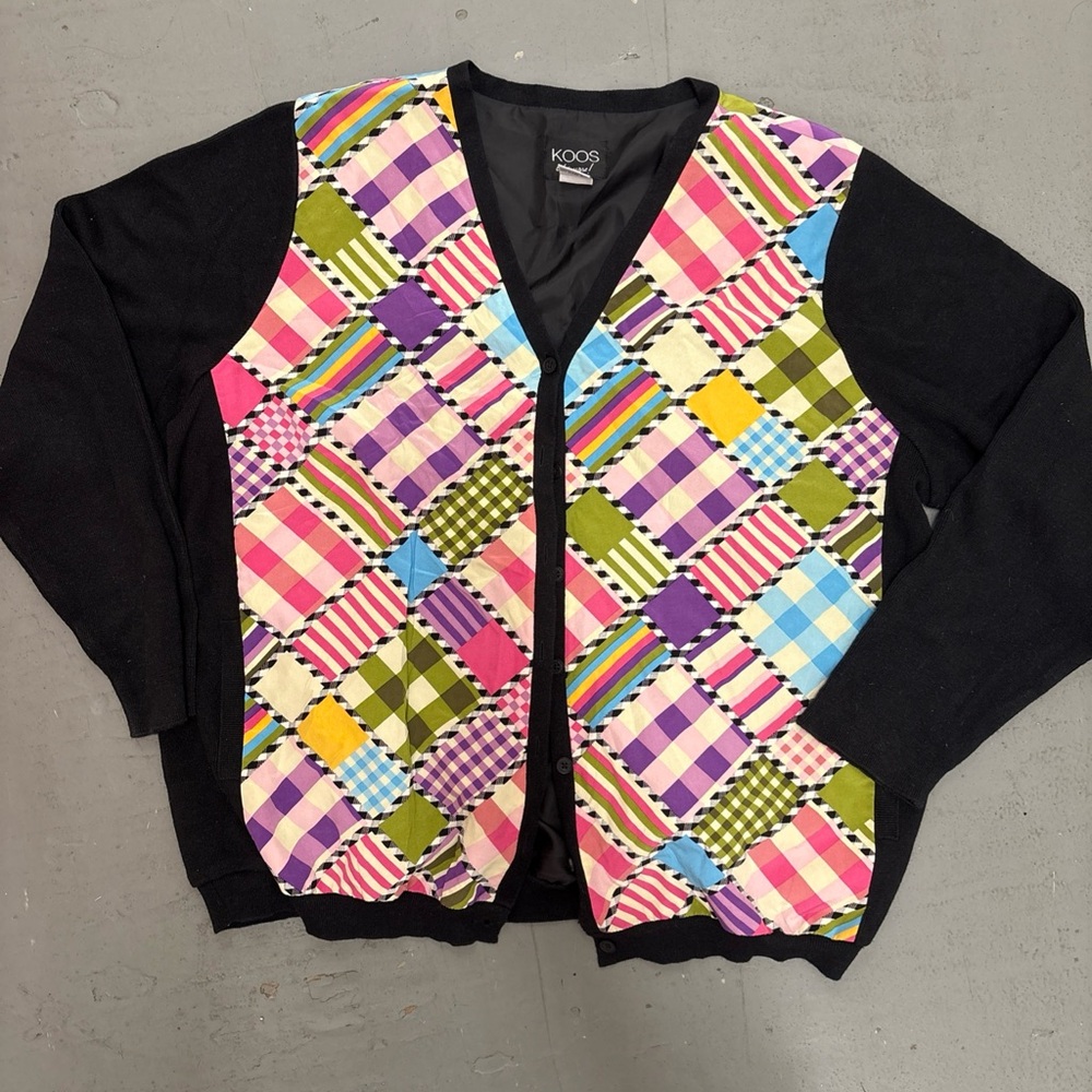 Colorful Patchwork Cardigan by Koos